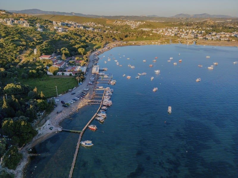 A bay near Urla from above